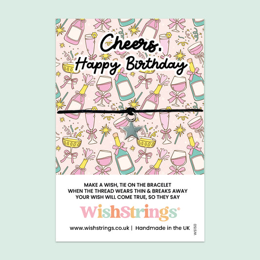 Happy Birthday Bracelet | Handmade Wish Bracelet Gift With Birthday Celebration Card