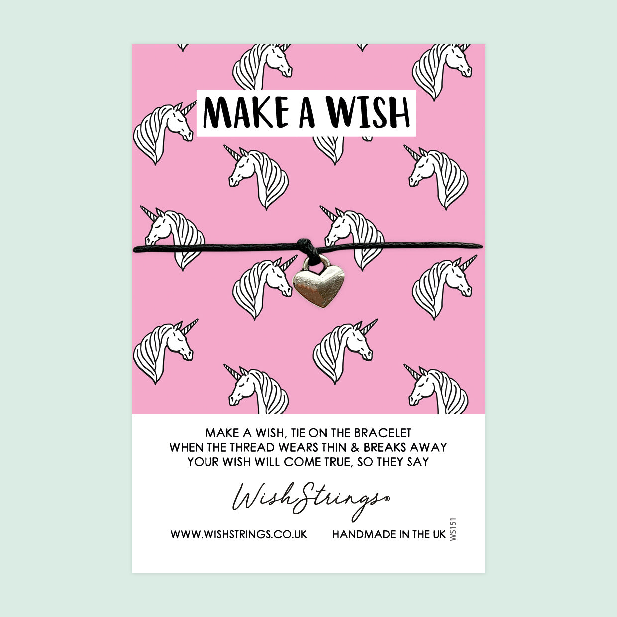 Unicorn, Make a Wish - WishStrings Wish Bracelet