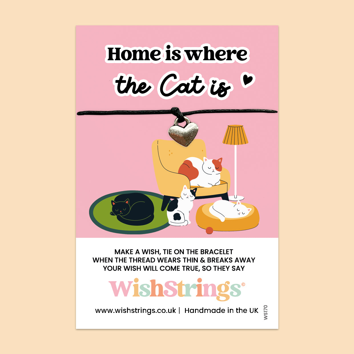 Little Paw (Cats) Collection – Cat Lover Wish Bracelets & Pocket Hug Tokens | Pawprint Charms & Feline Quotes | Handmade Gifts for Cat Owners & Rescue Volunteers