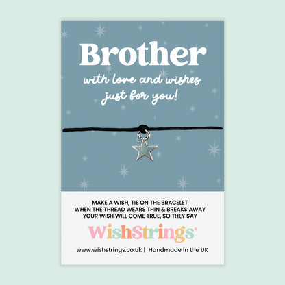 Male Relations Collection – WishStrings Wish Bracelets & Pocket Hug Tokens | Thoughtful Gifts for Dad, Brother, Son, Grandad & More | Handmade Keepsakes Under £5