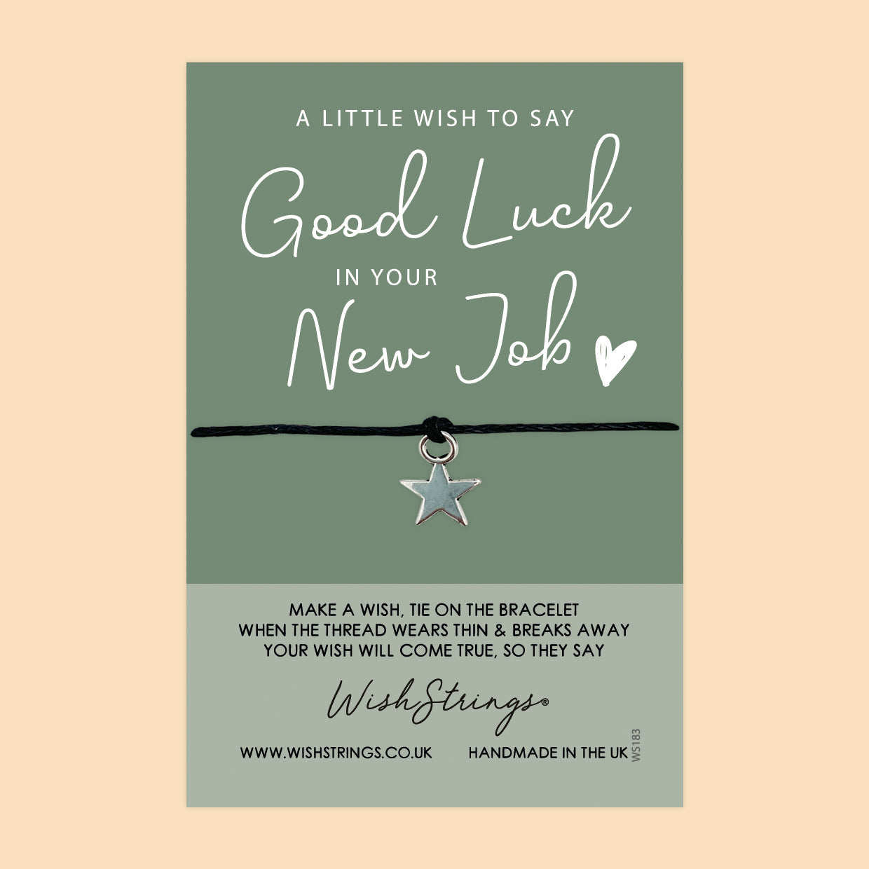 SALE - Good Luck in Your New Job  - WishStrings Wish Bracelet - S152★