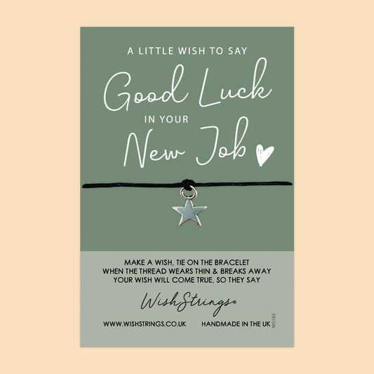 SALE - Good Luck in Your New Job  - WishStrings Wish Bracelet - S152★