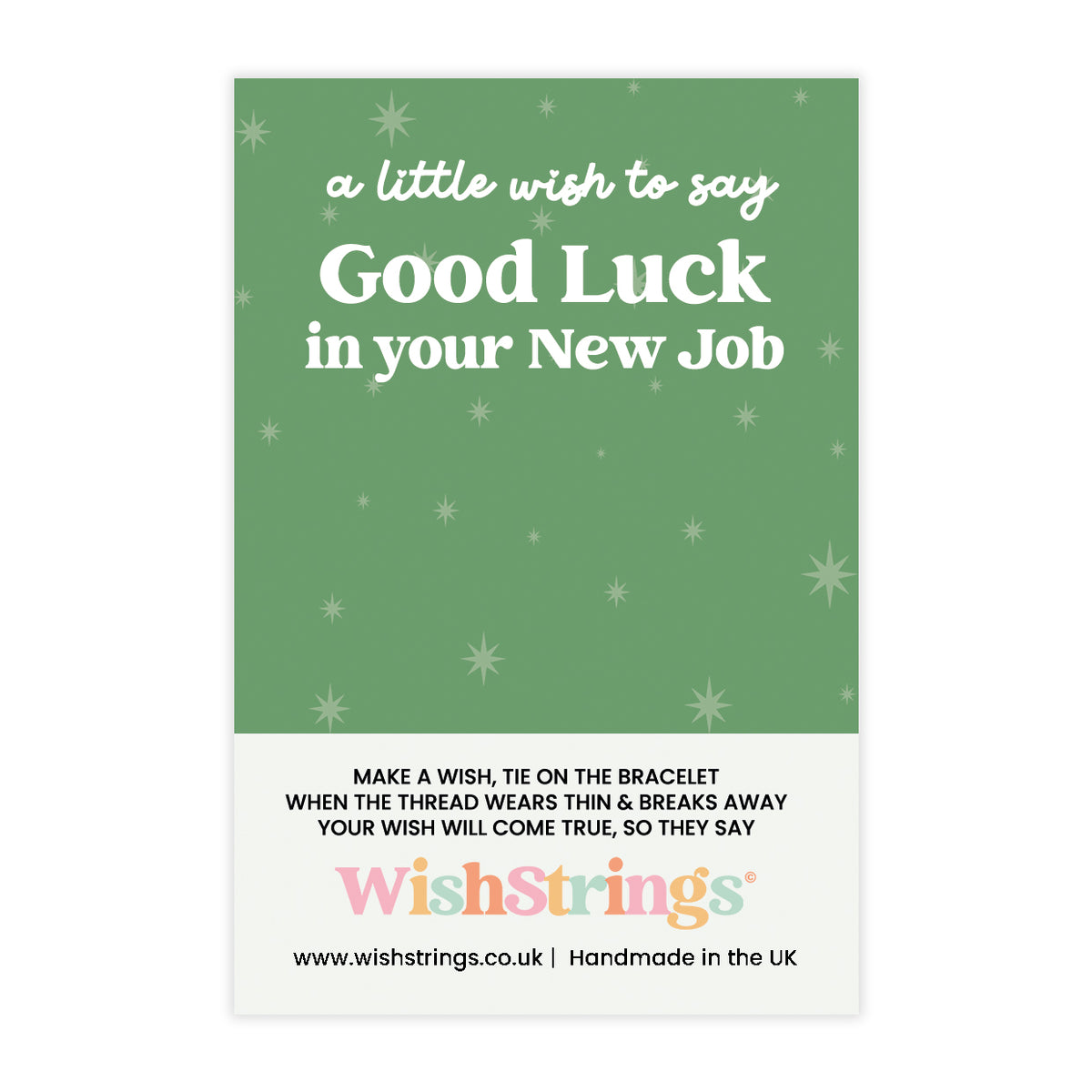 Good Luck in your New Job