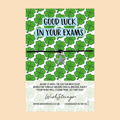 SALE - Good Luck in Your Exams  - WishStrings Wish Bracelet - S151★