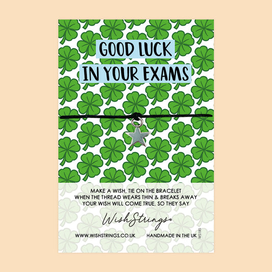 SALE - Good Luck in Your Exams  - WishStrings Wish Bracelet - S151★