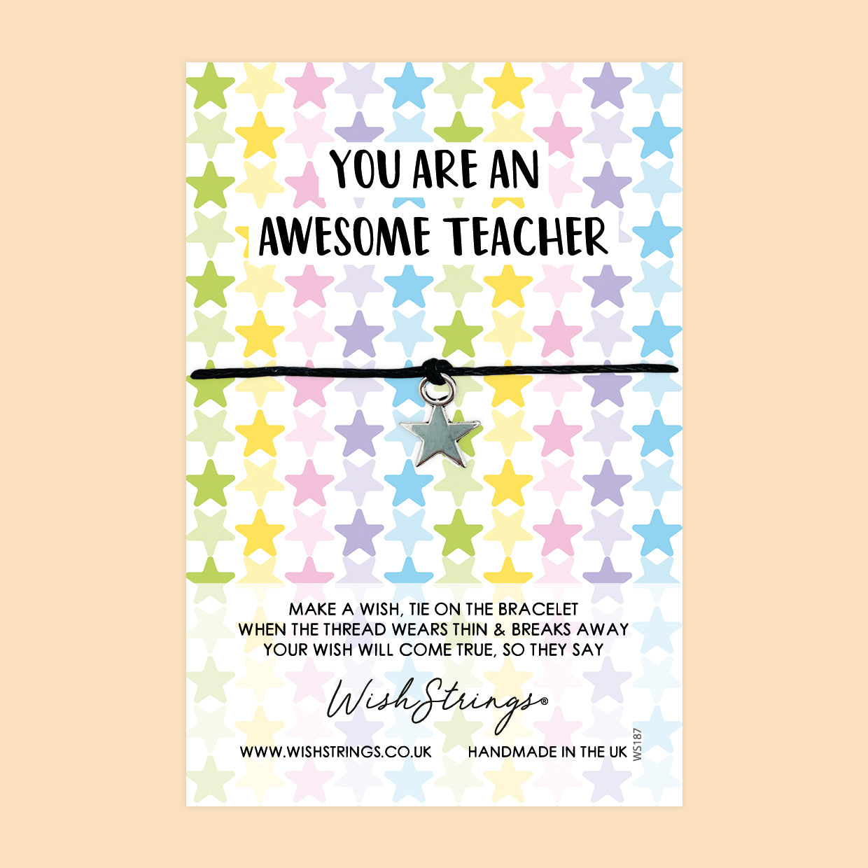 Awesome Teacher - WishStrings Wish Bracelet