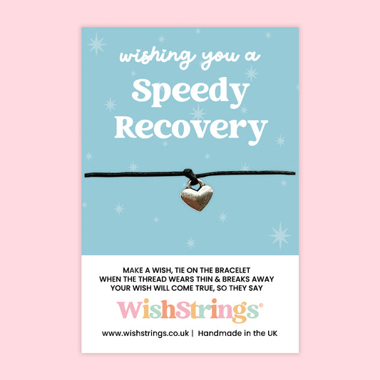WishStrings ‘Wishing You a Speedy Recovery’ Wish Bracelet | Thoughtful Get Well Soon Gift | Handmade Token of Care & Positivity | Small Keepsake for Support & Comfort