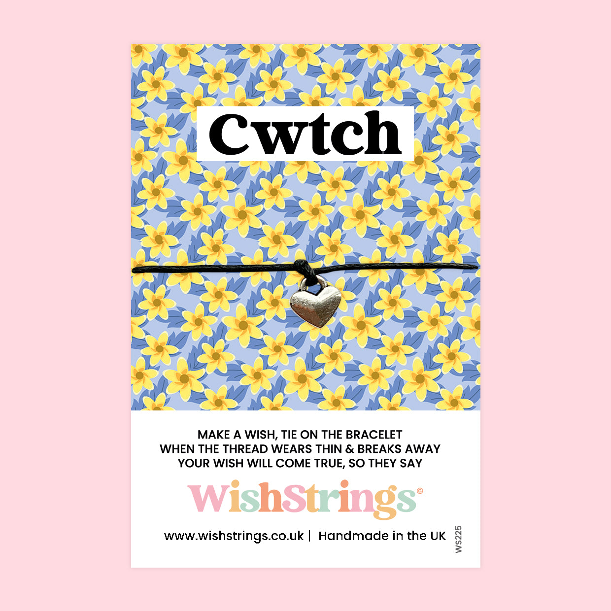 Cwtch, Welsh - WishStrings Wish Bracelet