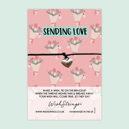 WishStrings ‘Sending Love’ Wish Bracelet | Flower Bouquet Design | Thoughtful Gift for Love, Positivity & Special Occasions