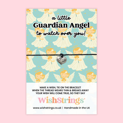 Angel Collection – 6 Pocket Hugs, 6 WishStrings & 6 Angel Tokens | Guardian Angel Gifts | Handmade Comfort Keepsakes