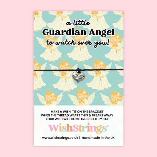 Guardian Angel Bracelet – Handmade WishStrings Bracelet with Gift Card – Comfort & Protection