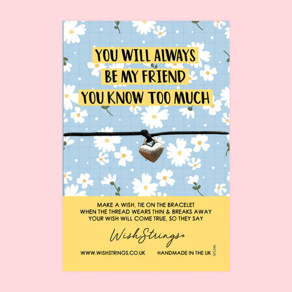 You will always be my Friend - WishStrings Wish Bracelet