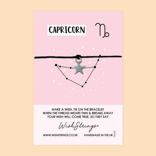 Capricorn, Star Sign - WishStrings Wish Bracelet