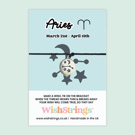 Aries Star Sign Bracelet – Handmade UK Wristband With Gift Card – Zodiac Astrology Gift