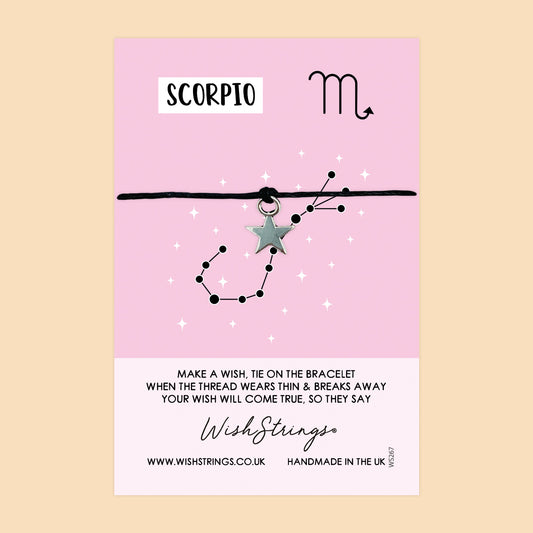 Scorpio, Star Sign - WishStrings Wish Bracelet