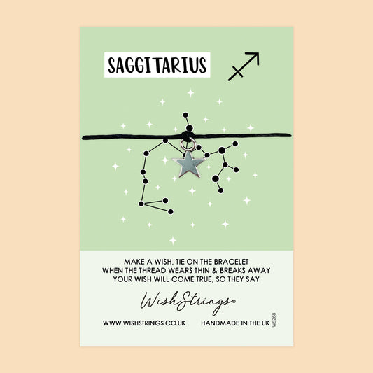 Saggitarius, Star Sign - WishStrings Wish Bracelet - WS268★