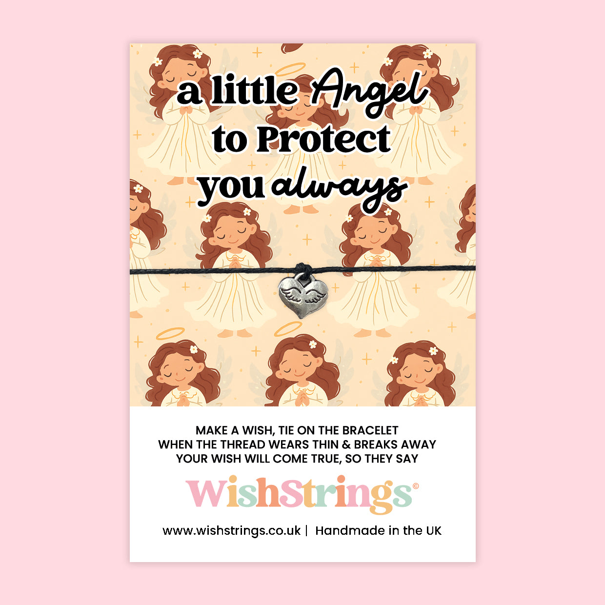 Angel Collection – 6 Pocket Hugs, 6 WishStrings & 6 Angel Tokens | Guardian Angel Gifts | Handmade Comfort Keepsakes