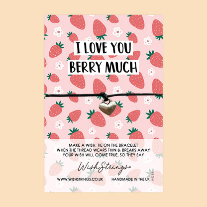 I Love You Berry Much - WishStrings Wish Bracelet