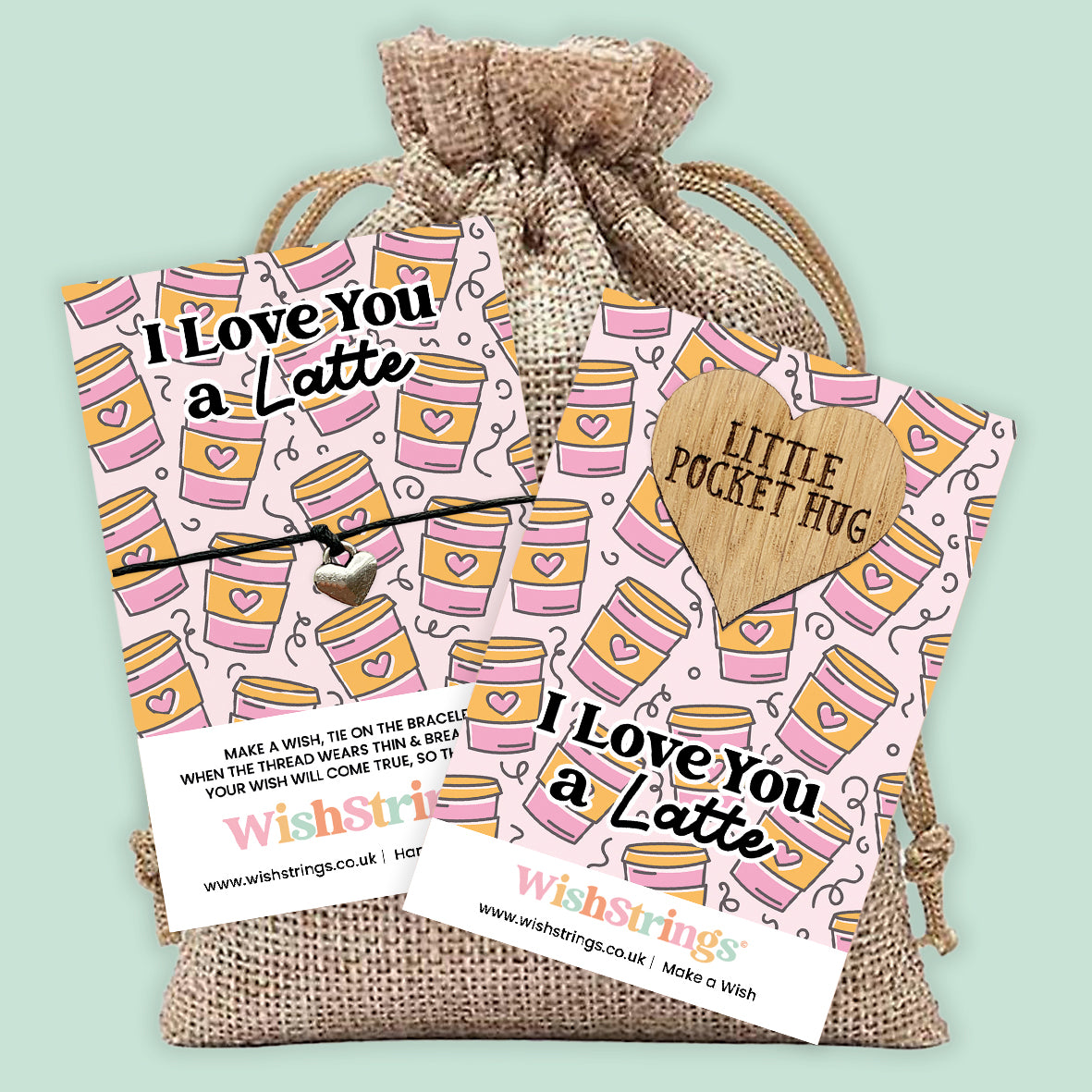 Sending Love Gift Bundle Collection | WishStrings & Pocket Hugs | Thoughtful Letterbox Gifts with Handwritten Note