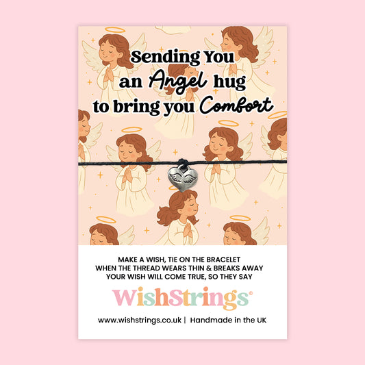 Sympathy Wish Bracelet – Handmade Memorial Keepsake Gift | Guardian Angel Card