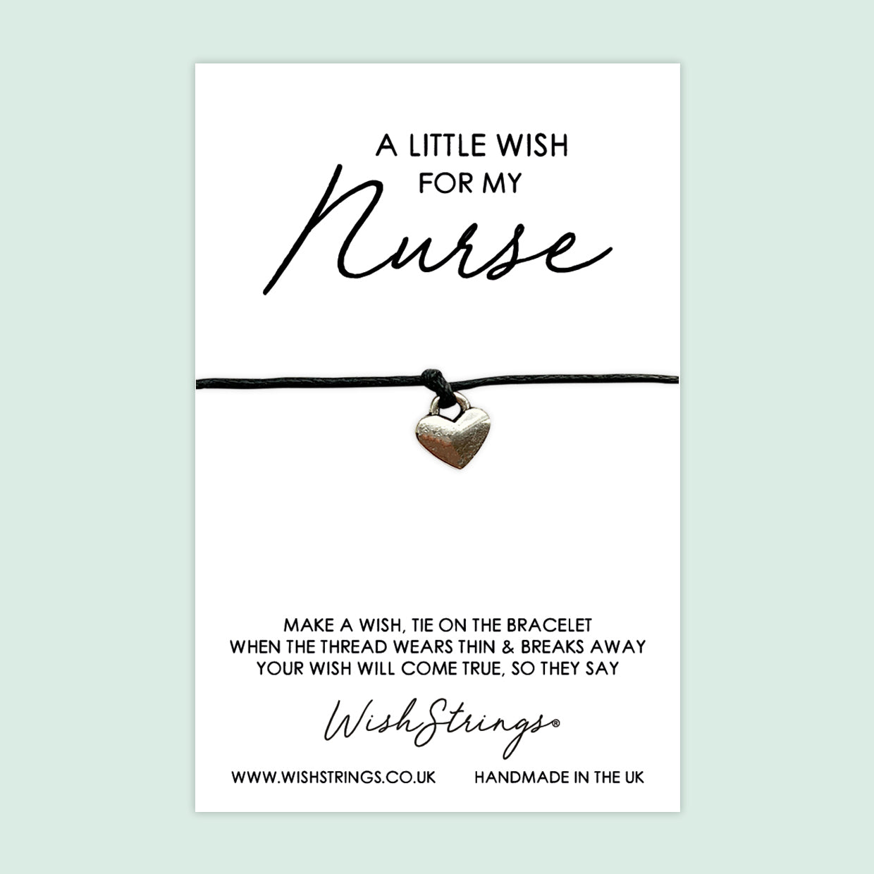 WishStrings ‘Little Nurse’ Wish Bracelet | Thoughtful Gift for Loved Ones | Meaningful Keepsake for Love & Affection