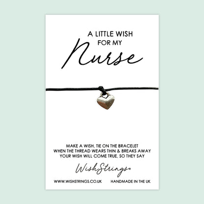 WishStrings ‘Little Nurse’ Wish Bracelet | Thoughtful Gift for Loved Ones | Meaningful Keepsake for Love & Affection