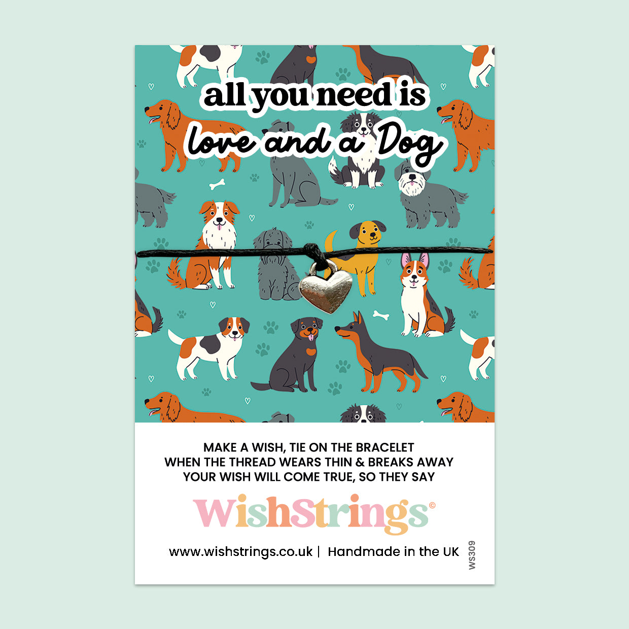 Dog Lover Gifts | Meaningful Pet Keepsake Tokens & WishStrings Bracelets with Pawprint Charms