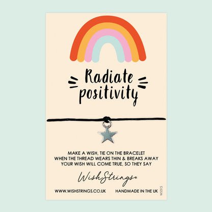 SALE Radiate Positivity - WishStrings Wish Bracelet - S055★