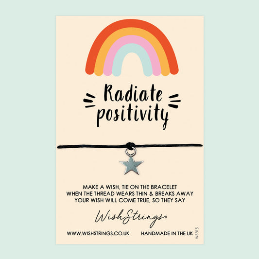 SALE Radiate Positivity - WishStrings Wish Bracelet - S055★
