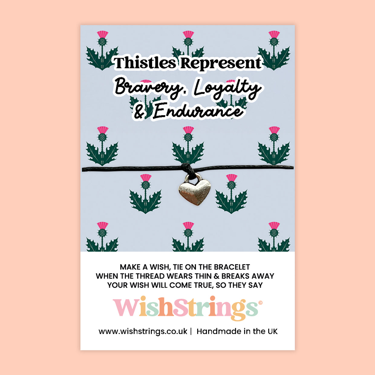 Scottish Collection – Wish Bracelets & Pocket Hug Tokens | Handmade Keepsakes with Scottish Quotes & Symbols | Thoughtful Gifts from Scotland