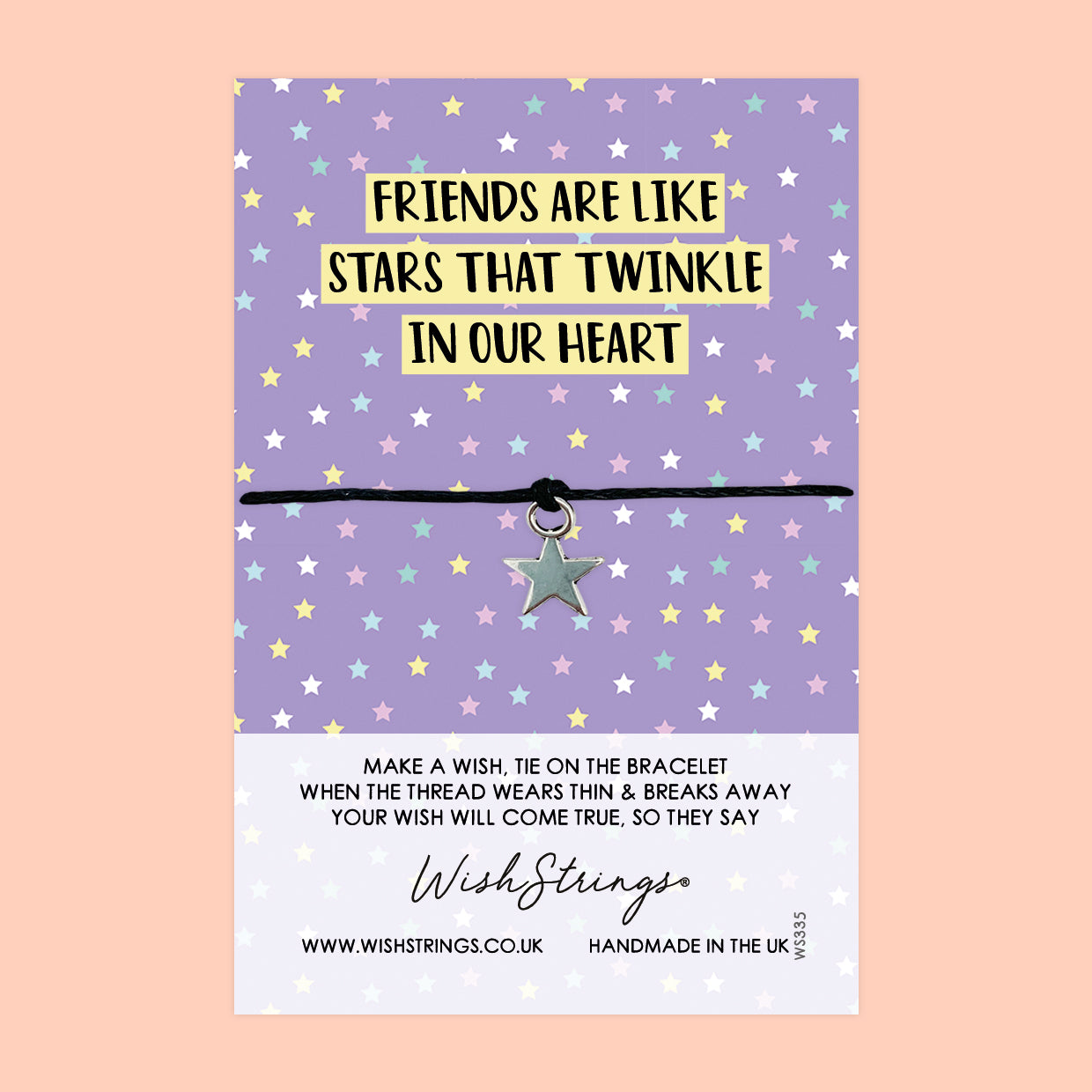 Friends are like Stars - WishStrings Wish Bracelet