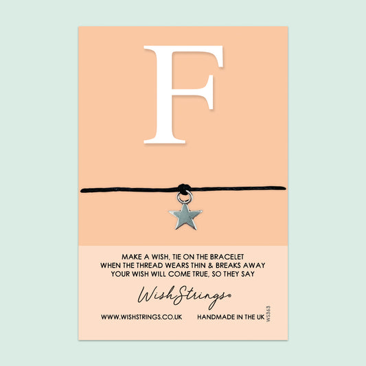 Letter Wish Bracelet – Personalized Initial Bracelet With Gift Card | Thoughtful Keepsake