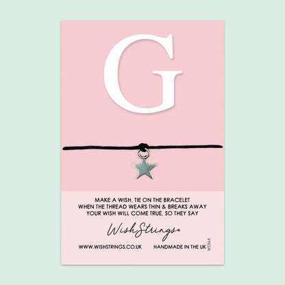 Wishstrings Bracelet – Personalized Initial Gift With Gift Card | Meaningful Keepsake