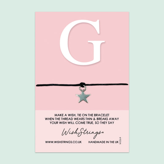 Wishstrings Bracelet – Personalized Initial Gift With Gift Card | Meaningful Keepsake