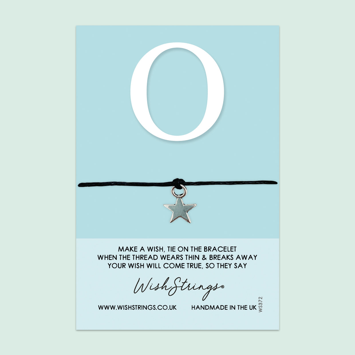 Wishstrings Letter Bracelet – Personalized Initial Jewelry Gift | Gift Card Included