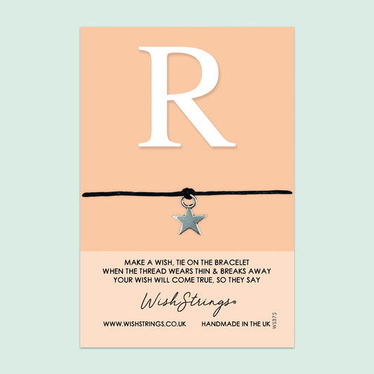 Letter Wish Bracelet – Personalized Initial Gift | Minimalist Style Bracelet with Gift Card
