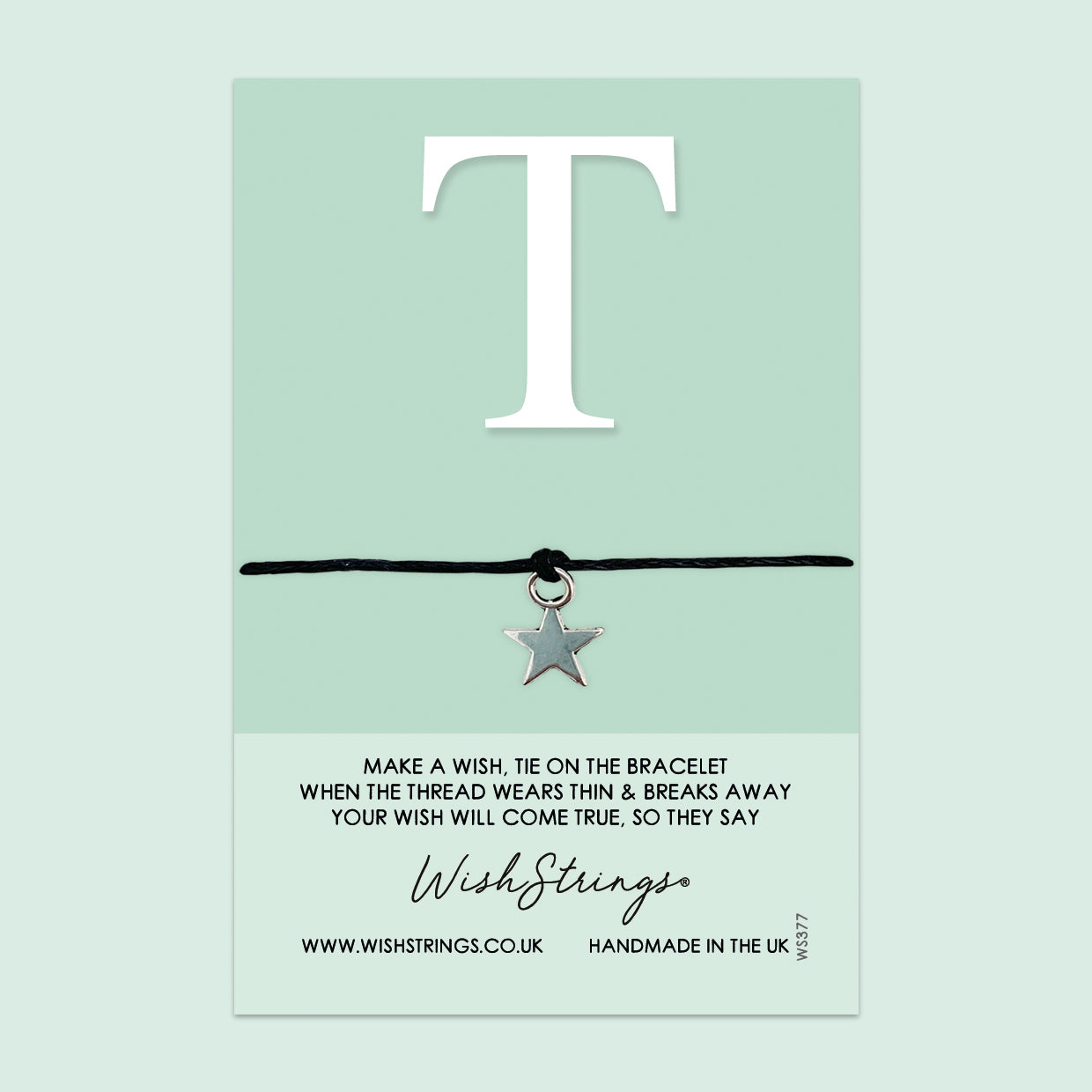 WishStrings Wish Bracelet – Personalized Initial Bracelet With Gift Card | Thoughtful Keepsake