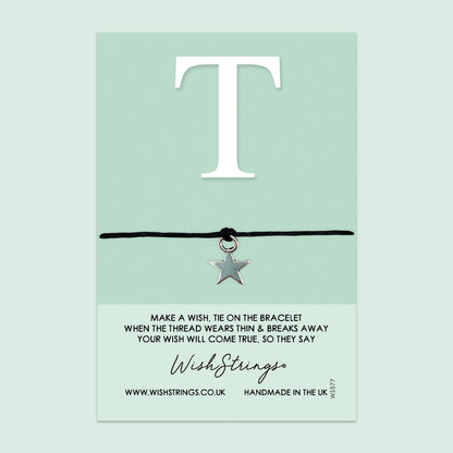 WishStrings Wish Bracelet – Personalized Initial Bracelet With Gift Card | Thoughtful Keepsake