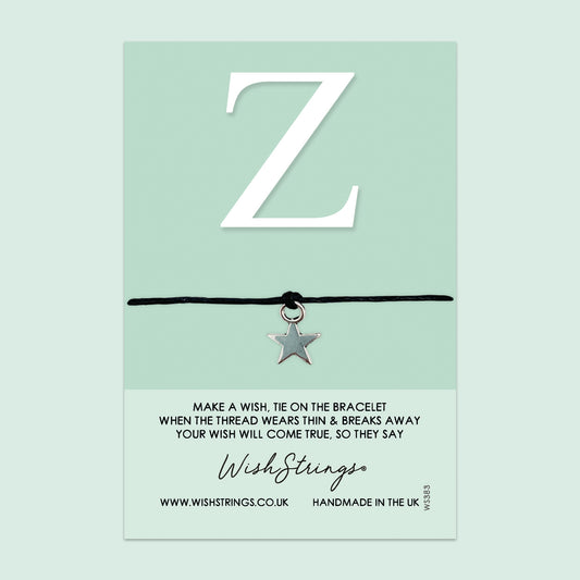 Wishstrings Bracelet - Personalized Initial Letter Bracelet | Gift Card Included | Meaningful Keepsake