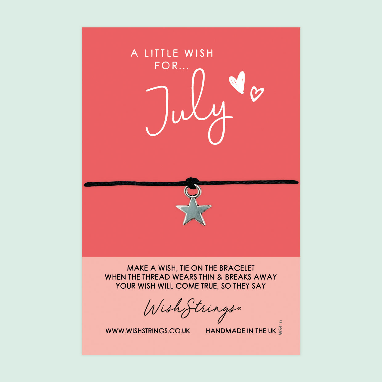 July, Birth Month  - WishStrings Wish Bracelet