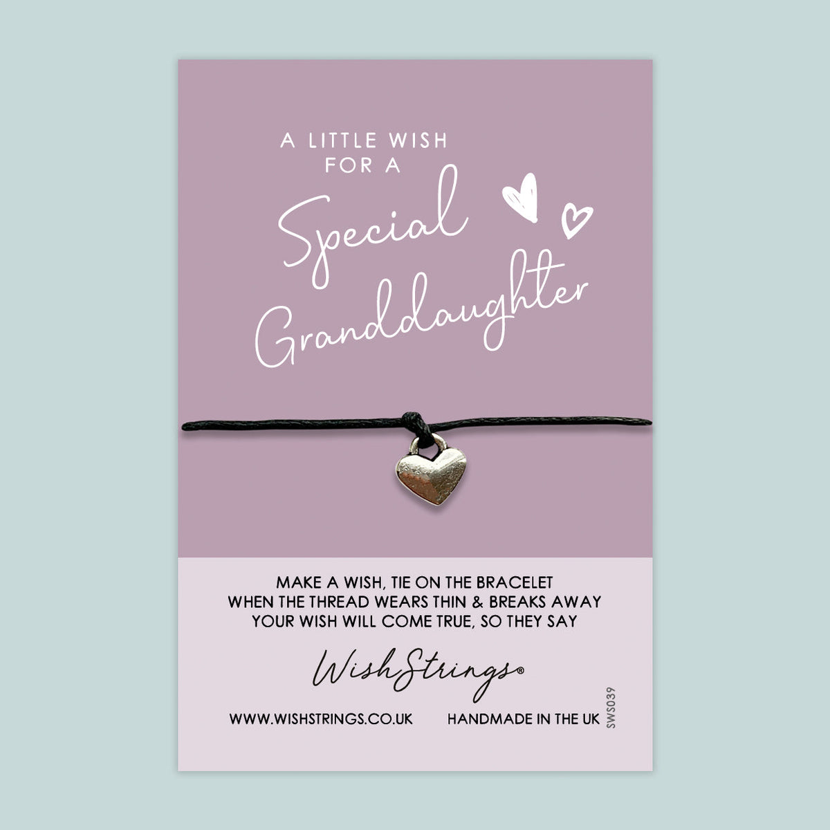 SALE - GRANDDAUGHTER - WishStrings Wish Bracelet - S217♥