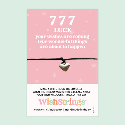 777, Angel Number - WishStrings Wish Bracelet