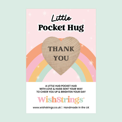 WishStrings Pocket Hug – Thank You Token | Teacher Gift | Appreciation Gift | Thoughtful Keepsake | Letterbox Hug to Show Gratitude
