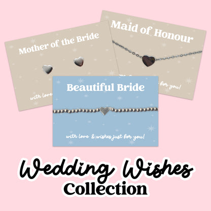 Wedding Wishes Collection – Heart Bracelets, Earrings, Necklaces & Friendship Bracelets | Bridal Party Jewellery Gifts