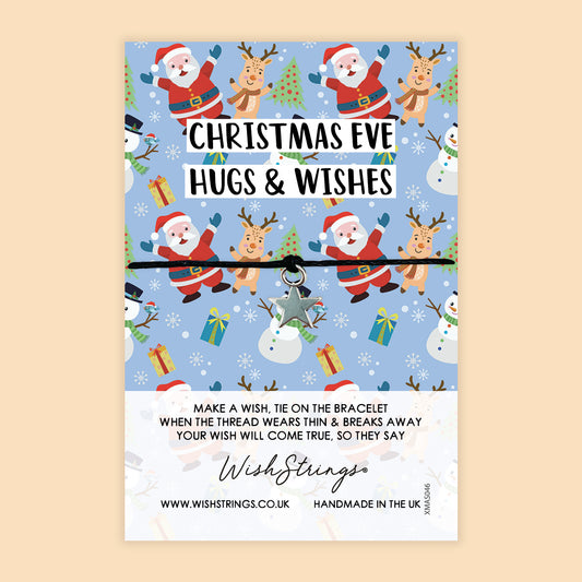 WishStrings Wish Bracelet – Christmas Eve Hug & Wishes | Magical Christmas Eve Keepsake Gift | Festive Letterbox Bracelet Surprise | Stocking Filler for Children & Loved Ones