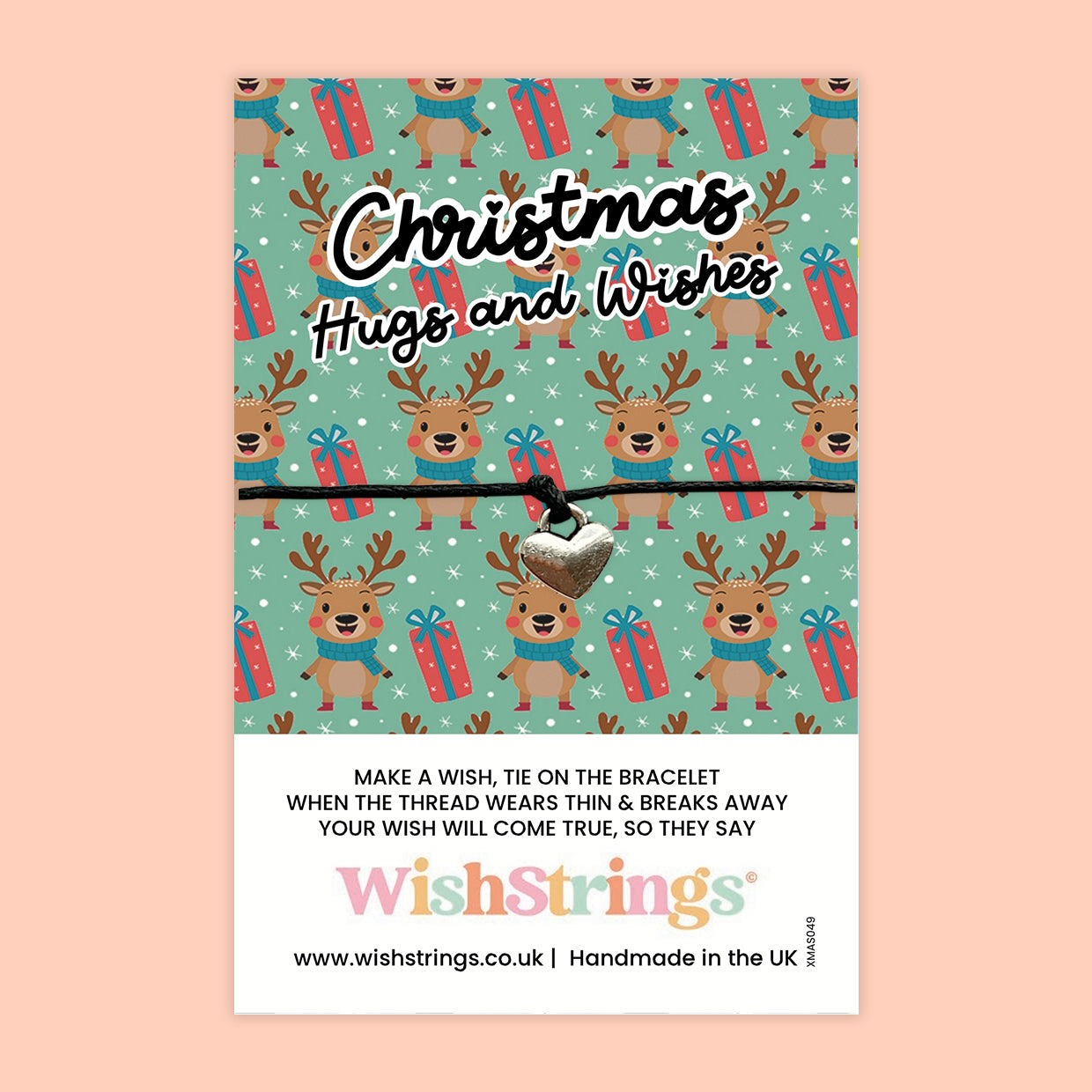 Christmas Collection – Festive Wish Bracelets & Pocket Hug Tokens | Handmade Keepsakes with Charms & Seasonal Quotes | Thoughtful Stocking Fillers