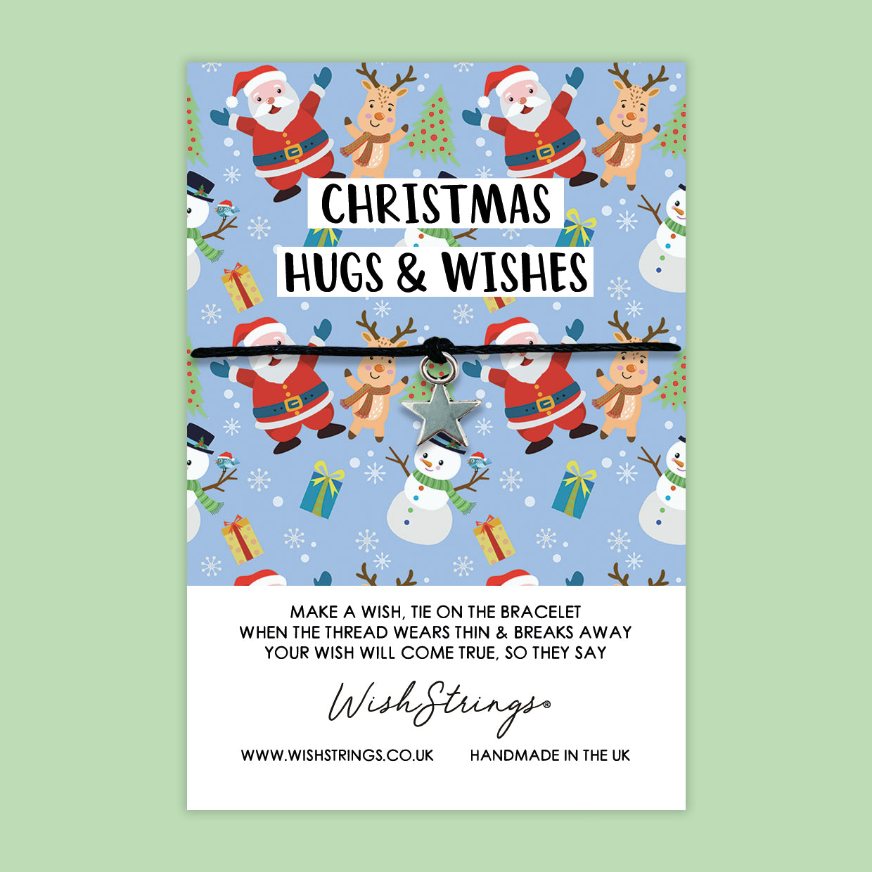 Christmas Hugs & Wishes - WishStrings Wish Bracelet