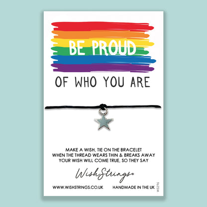 SALE - BE PROUD - WishStrings Wish Bracelet - S078★