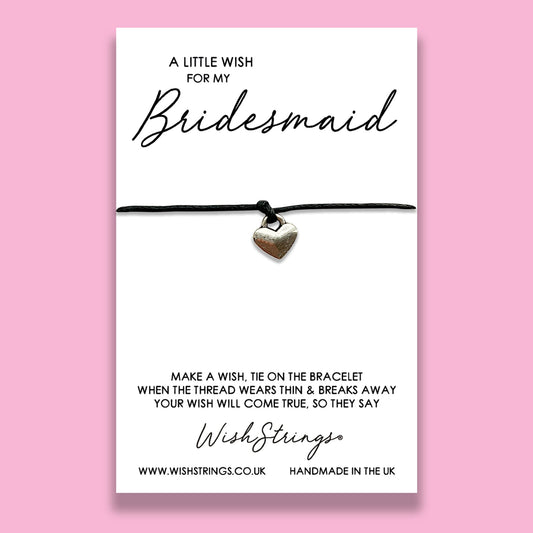 SALE - LittleWish BRIDESMAID - WishStrings Wish Bracelet - S046