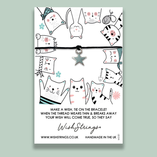 SALE - CAT CIRCLE - WishStrings Wish Bracelet - S011★